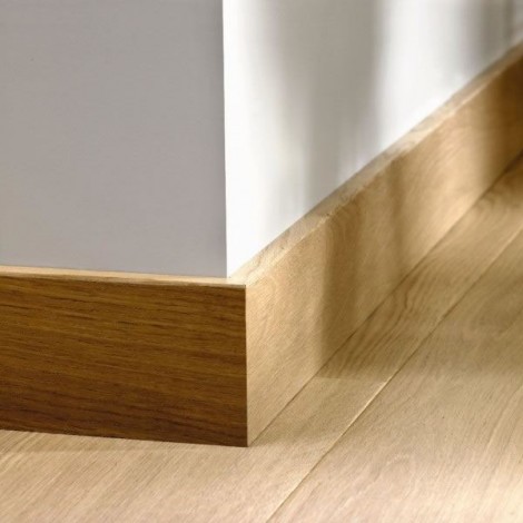 МДФ плинтус Quick-Step Parquet Хикори натуральный (Natural hickory) QSPSKR01424 в цвет декора ламината RIC1424 / RIC3455