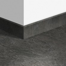 МДФ плинтус Quick-Step Parquet Сланец черный (Slate black) QSPSKR01550 в цвет декора ламината EXQ1550