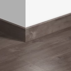 МДФ плинтус Quick-Step Parquet Доска дуба гаванского пиленого темного (Havanna oak dark with saw cuts) QSPSKR01657 в цвет декора ламината CLM1657