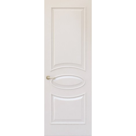 Межкомнатная дверь Sola Porte Алина 2 Ясень белый эмаль полотно глухое Багетная серия