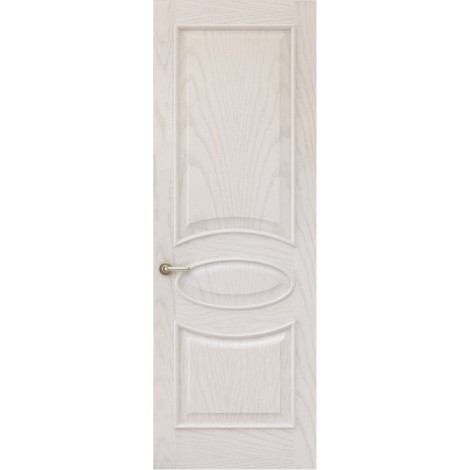 Межкомнатная дверь Sola Porte Алина 2 Ясень белый текстурный полотно глухое Багетная серия