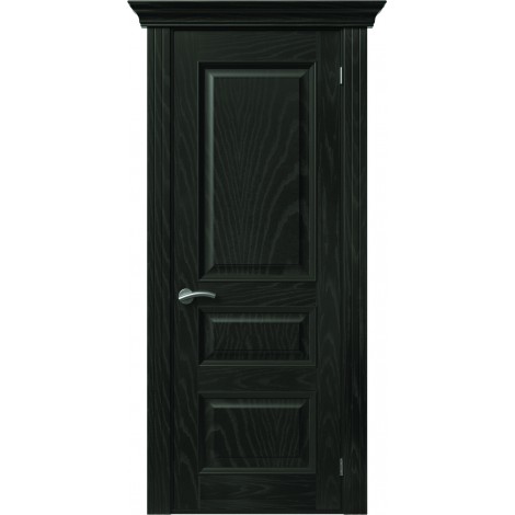 Межкомнатная дверь Sola Porte Кардинал 2 Ясень черный текстурный полотно глухое Багетная серия