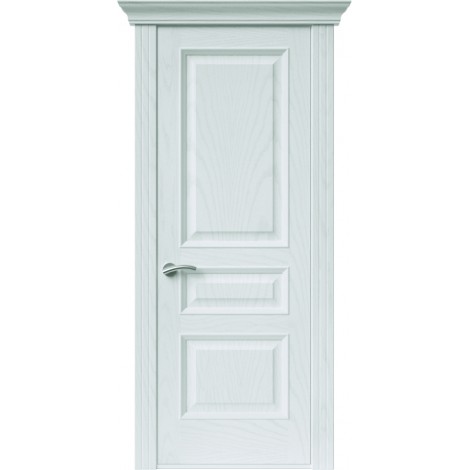 Межкомнатная дверь Sola Porte Кардинал 2 Ясень белый текстурный полотно глухое Багетная серия