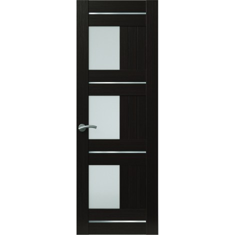 Межкомнатная дверь Sola Porte Корвет 9 Венге Экошпон пленка полипропилен полотно с остеклением серия Корвет