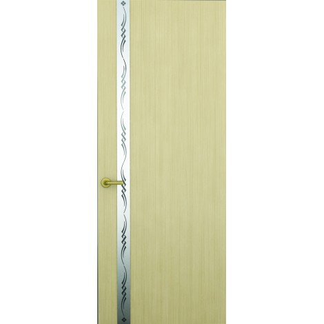 Межкомнатная дверь Sola Porte Лига Беленый дуб шпон Файн-лайн лак полотно с остеклением серия Сборные двери