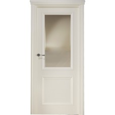 Межкомнатная дверь Свобода 173 Магнолия 9010 полотно глухое с зеркалом (2000х900) коллекция Eletti