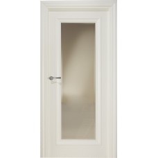 Межкомнатная дверь Свобода 176 Магнолия 9010 полотно глухое с зеркалом (2000х900) коллекция Eletti