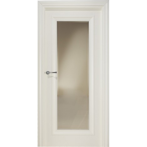 Межкомнатная дверь Свобода 176 Магнолия 9010 полотно глухое с зеркалом (2000х900) коллекция Eletti