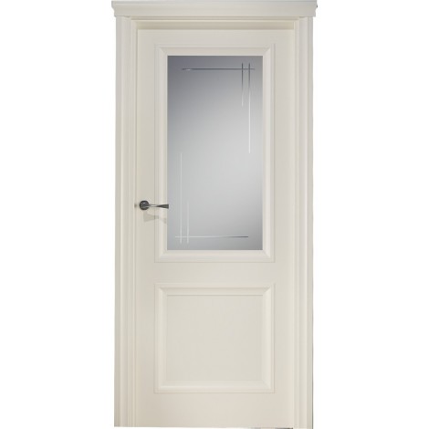 Межкомнатная дверь Свобода 173 Магнолия 9010 полотно с остеклением вид стекла ст.12 коллекция Eletti