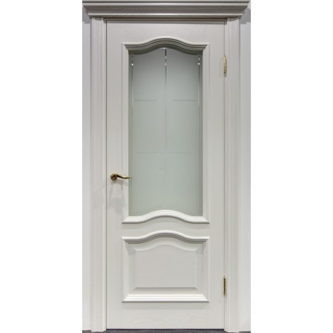Межкомнатная дверь Свобода 300 Белый ясень 21.01 полотно с остеклением вид стекла ст.19 коллекция Eletti