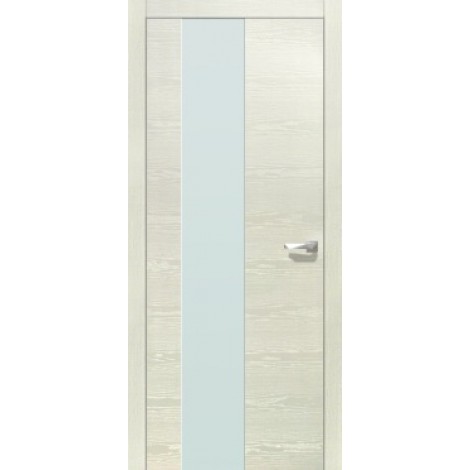 Межкомнатная дверь Свобода 204 Белый ясень 21.0.1 полотно с остеклением 2 матовых закаленных стекла (2000х900) коллекция Loko
