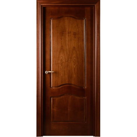 Межкомнатная дверь Свобода 737 Шпон красного дерева темный 04.04 полотно глухое коллекция Valdo