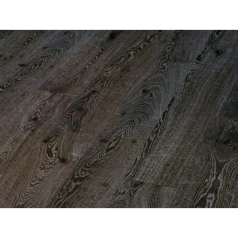 Паркетная доска Timberwise коллекция Однополосная Дуб рустик Черно-белый брашированный 185 мм