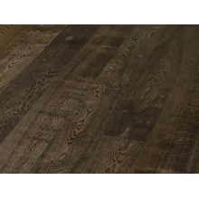 Паркетная доска Timberwise коллекция Однополосная Дуб рустик Эбен Черный брашированный 185 мм
