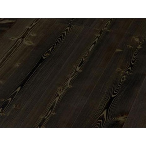 Паркетная доска Timberwise коллекция Однополосная Лиственница Эбен Черная брашированная