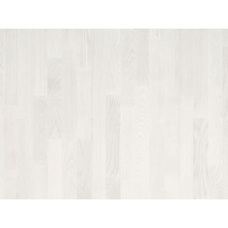 Паркетная доска Timberwise коллекция Трехполосная Ясень классик Снежно-белый