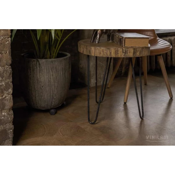 ПВХ плитка VinilAm Дуб Натуральный коллекция Ceramo Stone клеевой 61601