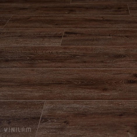 ПВХ плитка для пола VinilAm Дуб Лир с фаской коллекция Гибрид+пробка 7 мм 10-085V