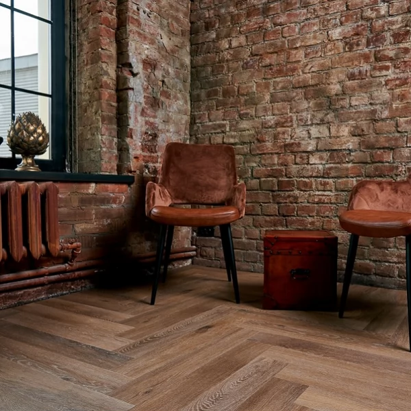 ПВХ плитка VinilAm Паркет Венецианский коллекция Parquet Herringbone IS11199